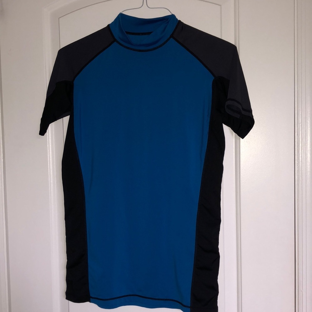 Men’s Rash Guard Blue Black Size small